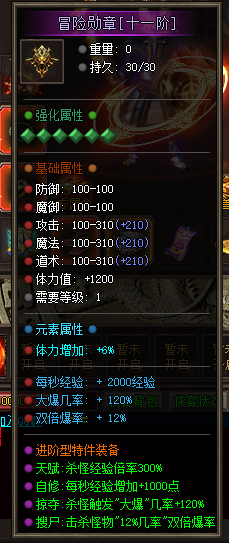 特件装备